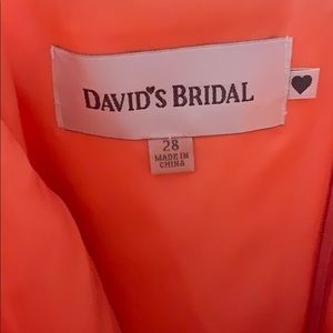 David’s bridal bridesmaid dress.